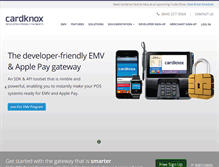 Tablet Screenshot of cardknox.com